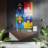 Andy Warhol Brushed Aluminum Dibond Wall Art.